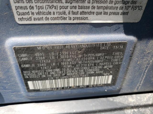 Photo 11 VIN: 4S4BRDLC7B2371882 - SUBARU OUTBACK 3. 