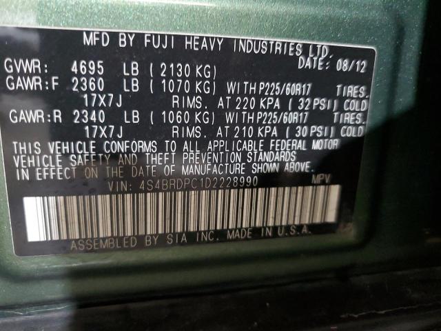 Photo 13 VIN: 4S4BRDPC1D2228990 - SUBARU OUTBACK 