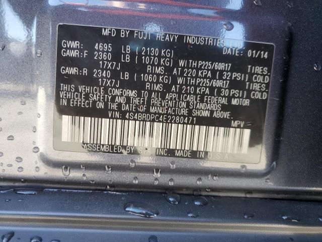 Photo 13 VIN: 4S4BRDPC4E2280471 - SUBARU OUTBACK 