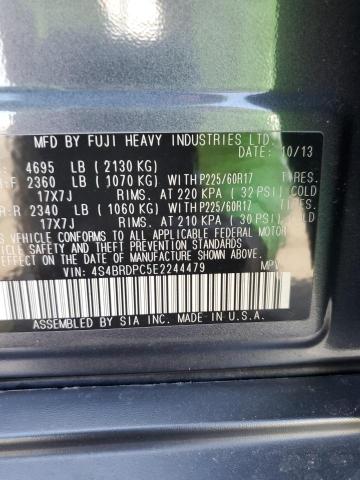 Photo 12 VIN: 4S4BRDPC5E2244479 - SUBARU OUTBACK 3. 