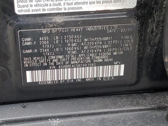 Photo 11 VIN: 4S4BREAC5B2401583 - SUBARU OUTBACK 