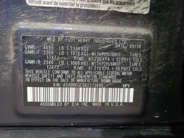 Photo 11 VIN: 4S4BREGC5B2313690 - SUBARU OUTBACK 