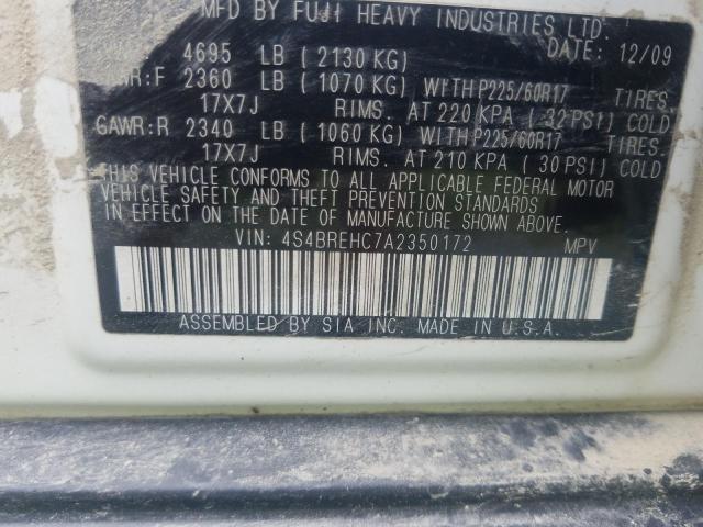 Photo 12 VIN: 4S4BREHC7A2350172 - SUBARU OUTBACK 