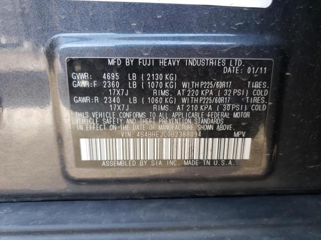 Photo 12 VIN: 4S4BREJC0B2388094 - SUBARU OUTBACK 3. 