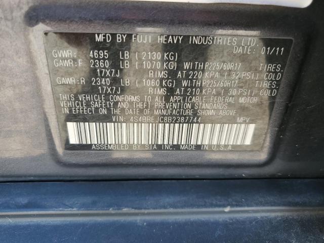 Photo 12 VIN: 4S4BREJC8B2387744 - SUBARU OUTBACK 