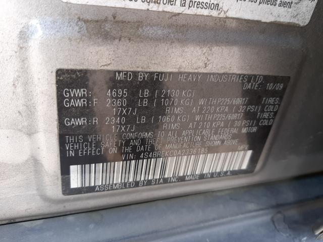 Photo 9 VIN: 4S4BREKC0A2336185 - SUBARU OUTBACK 3. 