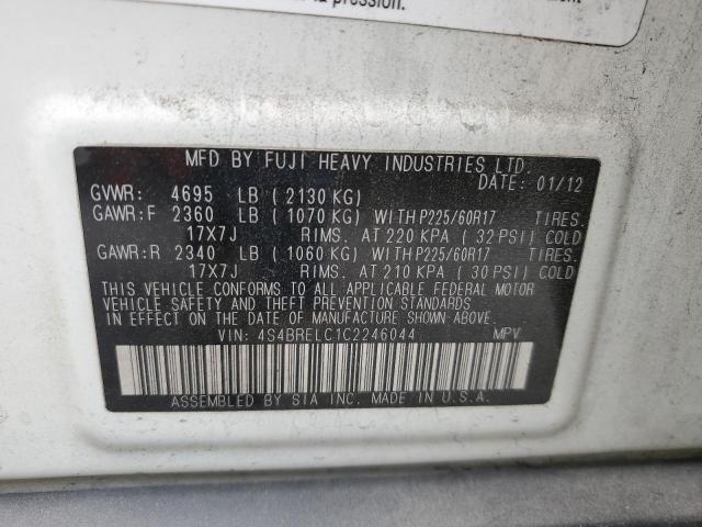 Photo 12 VIN: 4S4BRELC1C2246044 - SUBARU OUTBACK 3. 