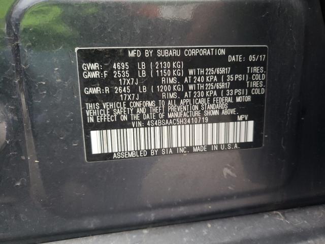 Photo 9 VIN: 4S4BSAAC5H3410719 - SUBARU OUTBACK 2. 