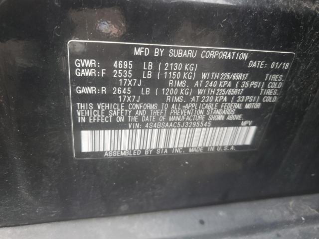 Photo 12 VIN: 4S4BSAAC5J3295545 - SUBARU OUTBACK 