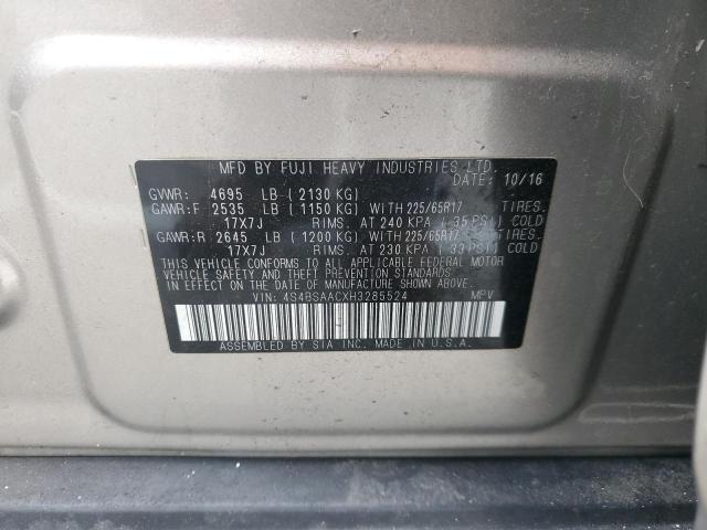 Photo 12 VIN: 4S4BSAACXH3285524 - SUBARU OUTBACK 