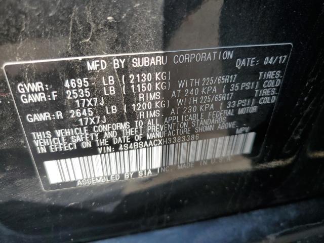 Photo 12 VIN: 4S4BSAACXH3383386 - SUBARU OUTBACK 2. 