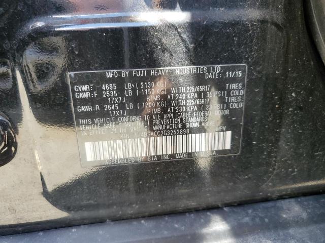 Photo 12 VIN: 4S4BSACC2G3252898 - SUBARU OUTBACK 2. 