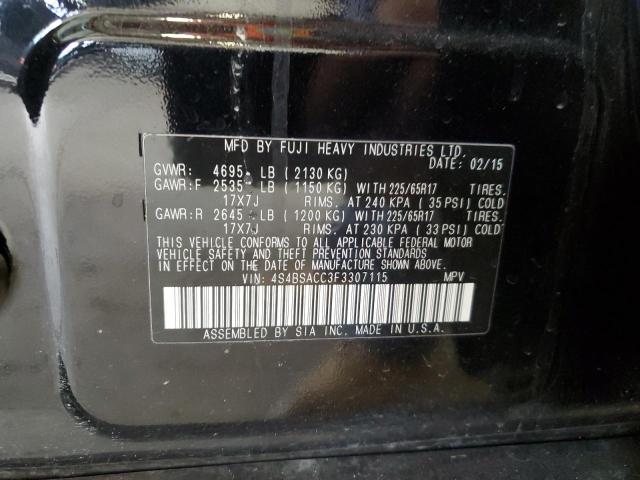 Photo 11 VIN: 4S4BSACC3F3307115 - SUBARU OUTBACK 2. 