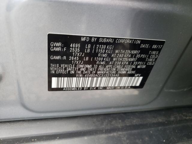 Photo 9 VIN: 4S4BSACC3J3213440 - SUBARU OUTBACK 2. 