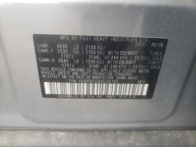 Photo 11 VIN: 4S4BSACC5H3285105 - SUBARU OUTBACK 