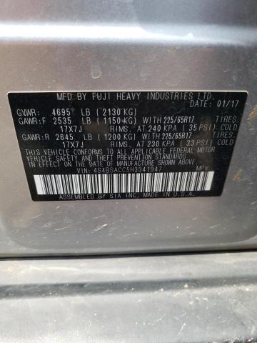 Photo 11 VIN: 4S4BSACC5H3341947 - SUBARU OUTBACK 2. 