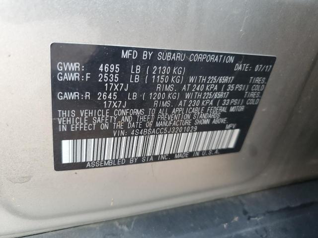 Photo 13 VIN: 4S4BSACC5J3201029 - SUBARU OUTBACK 