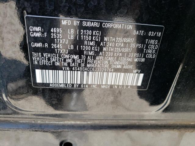 Photo 11 VIN: 4S4BSACC6J3329764 - SUBARU OUTBACK 