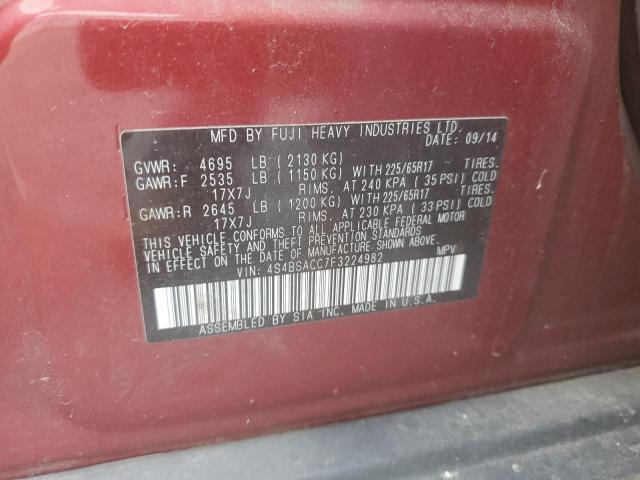 Photo 12 VIN: 4S4BSACC7F3224982 - SUBARU OUTBACK 