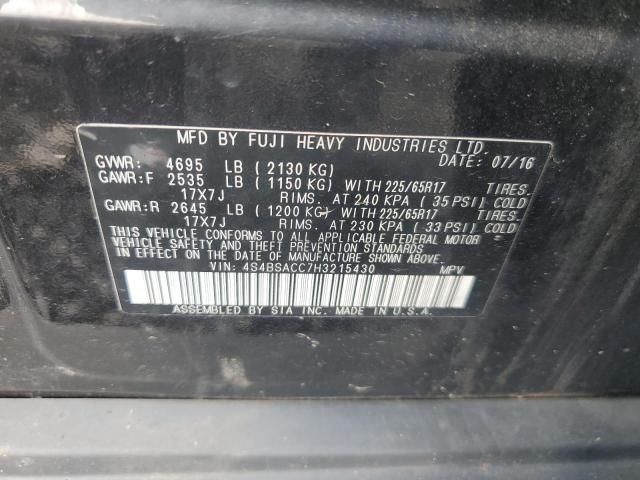 Photo 11 VIN: 4S4BSACC7H3215430 - SUBARU OUTBACK 2. 