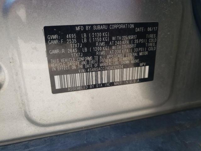 Photo 12 VIN: 4S4BSACC7H3432024 - SUBARU OUTBACK 2. 