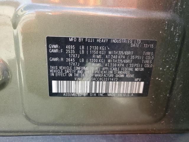 Photo 12 VIN: 4S4BSACC8G3271472 - SUBARU OUTBACK 2. 