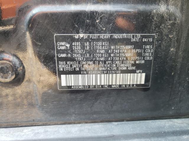 Photo 9 VIN: 4S4BSACC9F3326140 - SUBARU OUTBACK 2. 