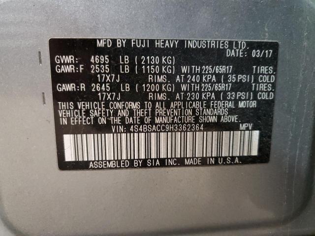 Photo 12 VIN: 4S4BSACC9H3362364 - SUBARU OUTBACK 2. 