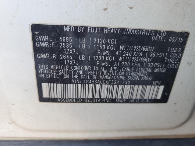 Photo 12 VIN: 4S4BSACCXF3341732 - SUBARU OUTBACK 2. 