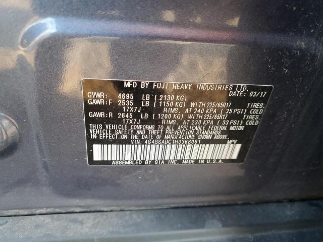 Photo 11 VIN: 4S4BSADC1H3368061 - SUBARU OUTBACK 2. 