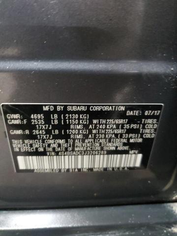 Photo 11 VIN: 4S4BSADC3J3206289 - SUBARU OUTBACK 2. 