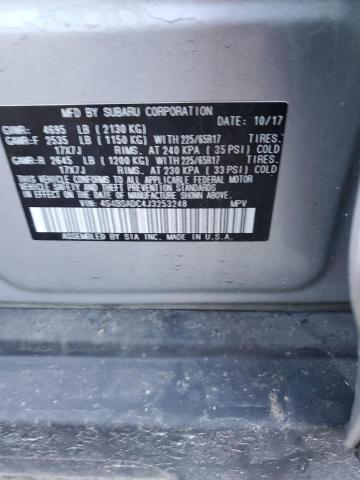 Photo 12 VIN: 4S4BSADC4J3253248 - SUBARU OUTBACK 