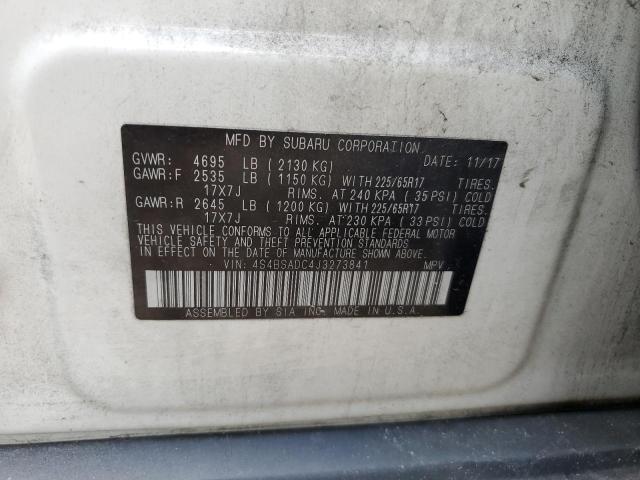 Photo 12 VIN: 4S4BSADC4J3273841 - SUBARU OUTBACK 2. 