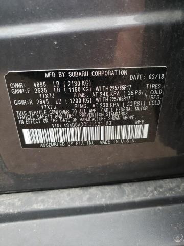 Photo 11 VIN: 4S4BSADC5J3321153 - SUBARU OUTBACK 