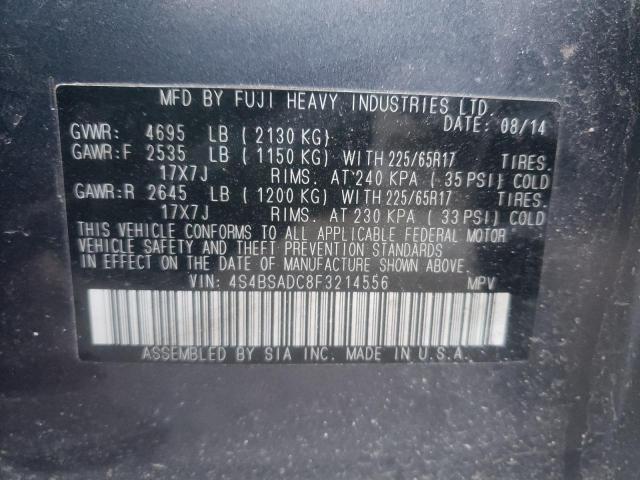 Photo 9 VIN: 4S4BSADC8F3214556 - SUBARU OUTBACK 2. 