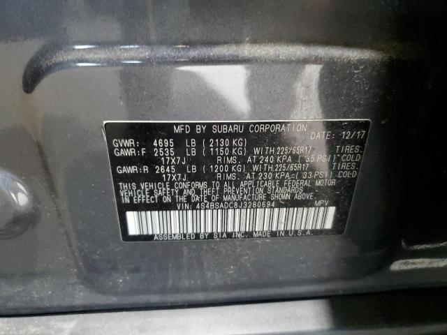 Photo 12 VIN: 4S4BSADC8J3280694 - SUBARU OUTBACK 2. 