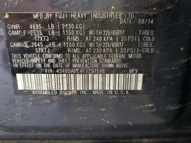 Photo 13 VIN: 4S4BSAEC4F3231546 - SUBARU OUTBACK 2. 