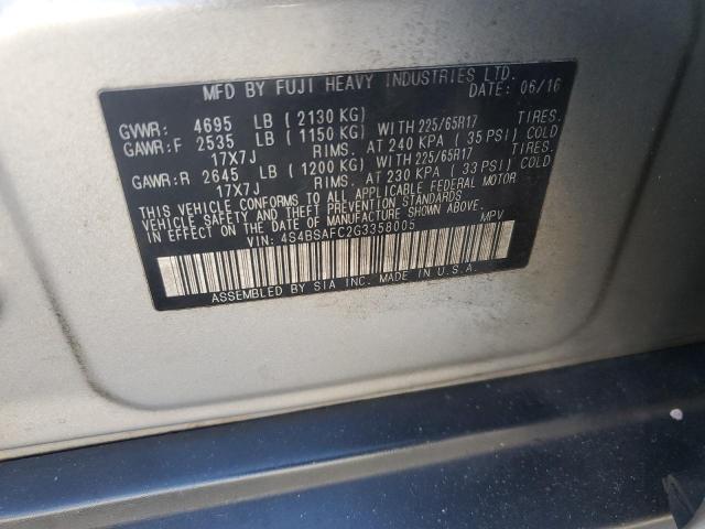 Photo 13 VIN: 4S4BSAFC2G3358005 - SUBARU OUTBACK 2. 