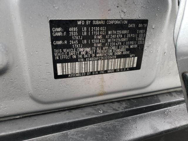 Photo 11 VIN: 4S4BSAFC2K3220439 - SUBARU OUTBACK 