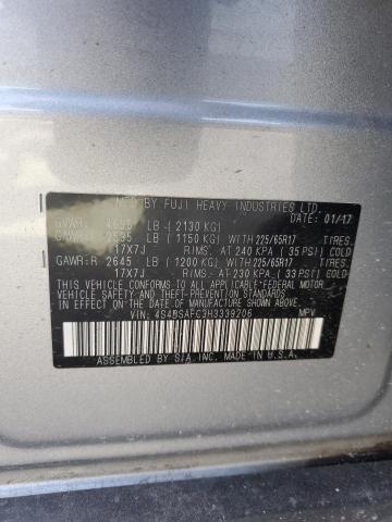 Photo 12 VIN: 4S4BSAFC3H3339206 - SUBARU OUTBACK 2. 