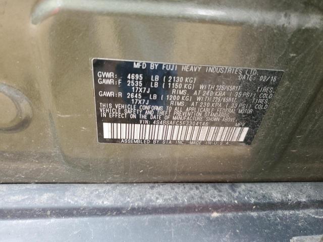 Photo 11 VIN: 4S4BSAFC5F3304146 - SUBARU OUTBACK 