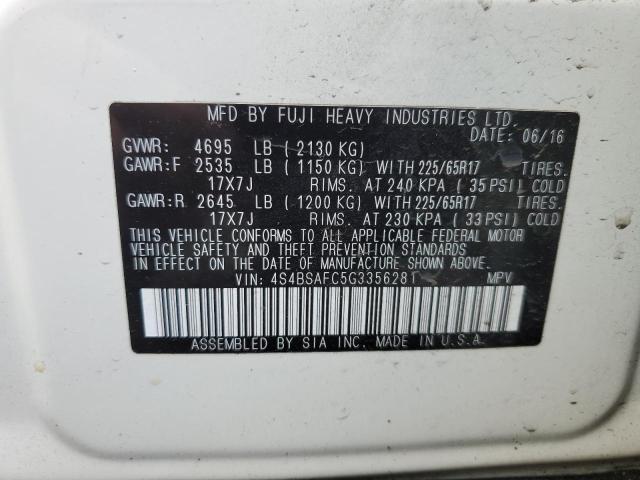 Photo 12 VIN: 4S4BSAFC5G3356281 - SUBARU OUTBACK 