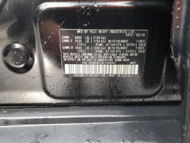 Photo 12 VIN: 4S4BSAFC6F3309467 - SUBARU OUTBACK 