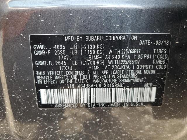 Photo 13 VIN: 4S4BSAFC6J3345393 - SUBARU OUTBACK 