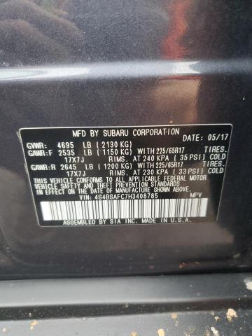 Photo 12 VIN: 4S4BSAFC7H3408785 - SUBARU OUTBACK 2. 