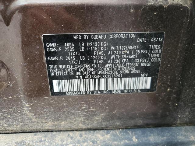 Photo 13 VIN: 4S4BSAFCXK3218261 - SUBARU OUTBACK 2. 