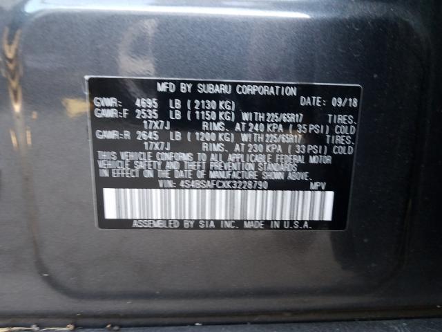 Photo 9 VIN: 4S4BSAFCXK3228790 - SUBARU OUTBACK 2. 