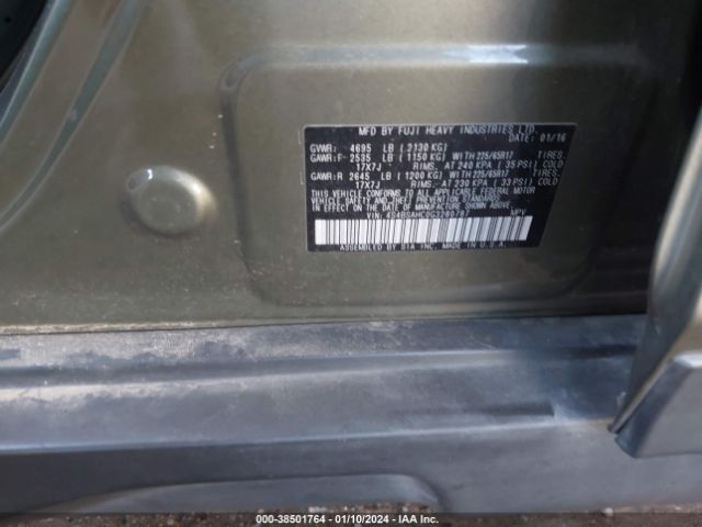 Photo 8 VIN: 4S4BSAHC0G3280787 - SUBARU OUTBACK 