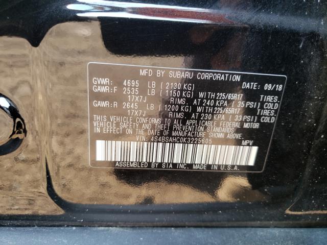 Photo 9 VIN: 4S4BSAHC0K3225605 - SUBARU OUTBACK 2. 