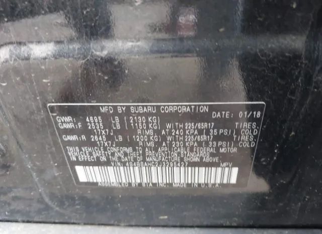 Photo 8 VIN: 4S4BSAHC2J3295427 - SUBARU OUTBACK 